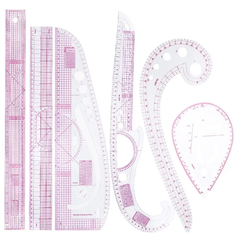 Sewing Gauge Ruler - 6 шт., французская кривая линейка, мягкая